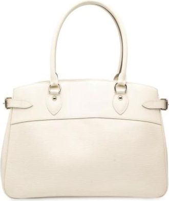 Louis Vuitton Pre-owned Handbags, female, White, Size: ONE SIZE Pre-owned Vintage Leather Handbag