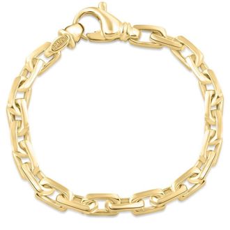 Pompeii3 Mens Link 14k Gold (51gram) or Platinum (82gram) 7.5mm Link Bracelet 8.75