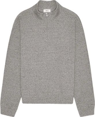 Nn.07 Felpa David con mezza zip - Grigio