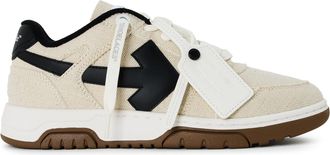 Off-white Womens Off White Slimoutofoffice Low Top Trainers in Ivory/Black - Size UK 3