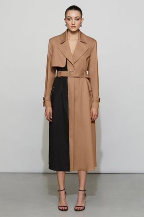 Alberto Biani Double-Breasted Wool Coat With Peak Lapels