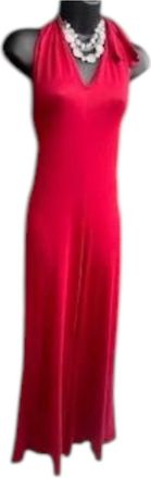 ASA Womens Halter Neck Jumpsuit In Red