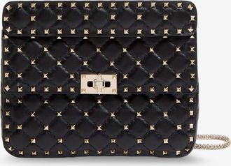 Valentino Garavani Borsa a tracolla Rockstud Spike in pelle con iconiche borchie all-over - VALENTINO GARAVANI - gender_Woman