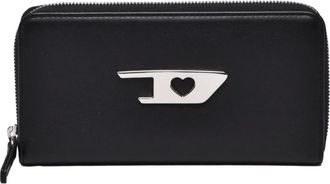 Diesel Accessoires, Dames, Zwart, ONE Size, Portafoglio 19x 10