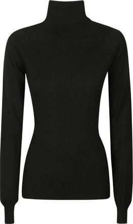 Moncler Turtlenecks - female - Moncler - Turtlenecks - Black - L - Knitwear