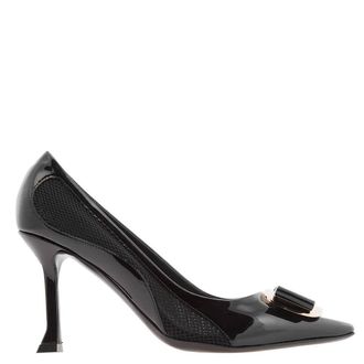 Ferragamo Ferragamo New Vara Mesh Insert Pumps, Size 4.5 D