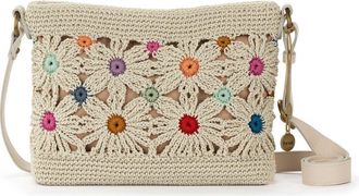 The Sak Melrose Crossbody Leather Bag in Sand Suede at Nordstrom