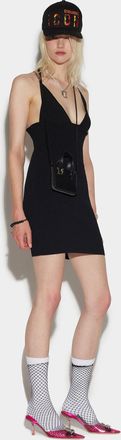 Dsquared2 Black Fibres Casual Womens Dress