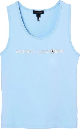 Marc Jacobs Daisy Top - Dames - Tops zonder mouwen - Blauw - XS - Katoen - Tops