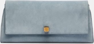 Khaite Audrey suede clutch