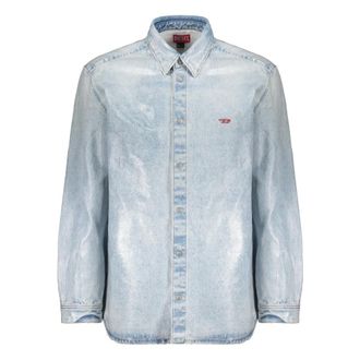 Diesel Denim Shirts, male, Blue, L, D Simply Overshirt