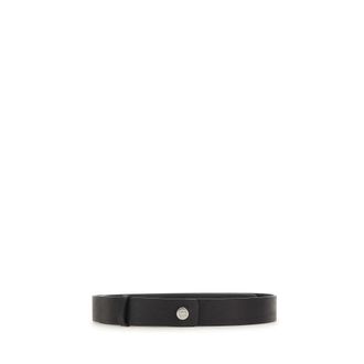 Gianni Chiarini Belts, female, Black, Size: ONE SIZE Hammered Leather Belt