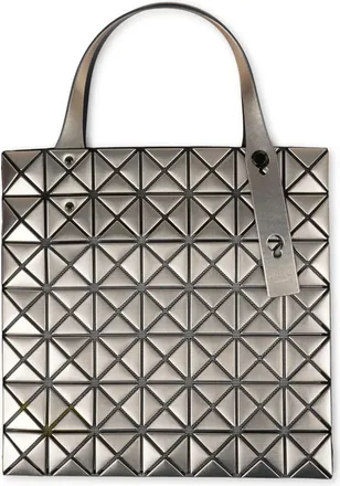 Issey Miyake Womens Tote Bag Platinum Bronze Polyester Shoulder
