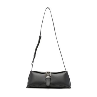 Paul Smith Borsa a spalla in pelle con patta a scomparsa - - Bags - Donna - Nero - ONE SIZE