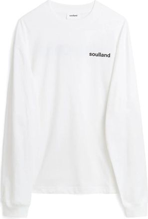 Soulland Derek Long Sleeve Top - Heren - Longsleeves - Wit - Xs/S - Katoen - Tops