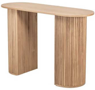 Nordlys Scandinavian Wooden Console Table with Storage in Brown