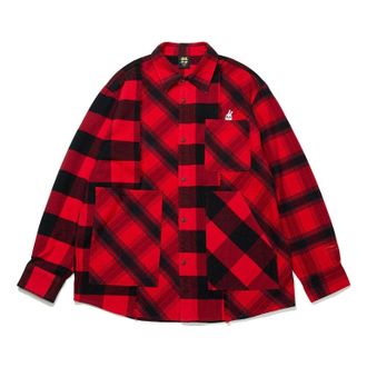 Li-Ning Rijindoujin Leisure Plaid Shirt Red ASHT001-1