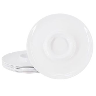 Gibson Grayson 12 Piece 12 Inch Round Melamine Chip and Dip Platter Set in White at Nordstrom