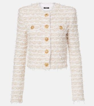 Balmain Cropped tweed jacket