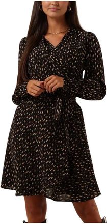 Notre-V Elegante Mini Jurk - Dames - Korte kleedjes - Zwart - S - Polyester - Kleedjes