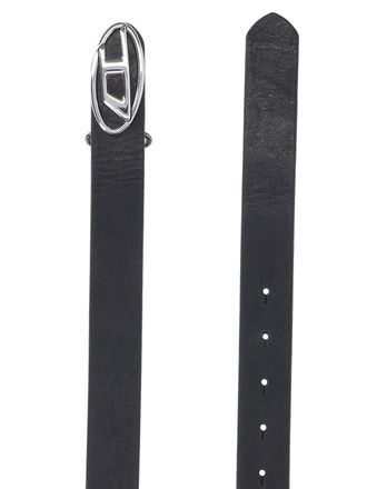 Diesel Mens Belts Black Leather