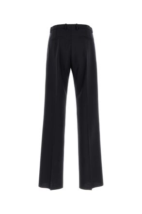 Jil Sander Virgin Wool and Mohair Trousers - Navy
