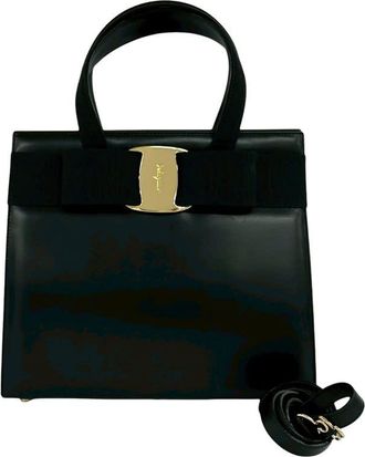Ferragamo Pre-owned Ferragamo Leather Vara Bow Satchel Ladies NDX9RAEQJ1U1QDVJ