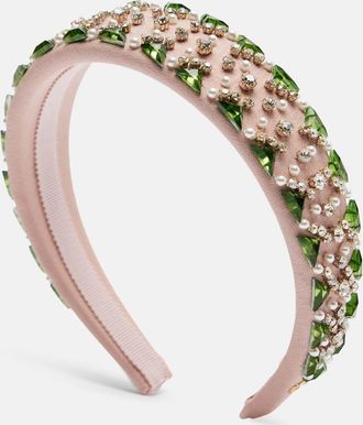 Valentino Cerchietto in Crepe Couture con cristalli