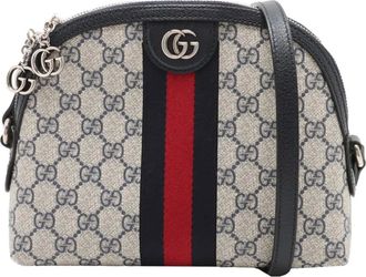 Gucci 2016-2025 Small GG Supreme Ophidia Dome crossbody bag - Marrone