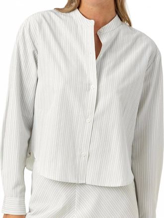 Sundays Sadie Shirt In Silver Top Stit