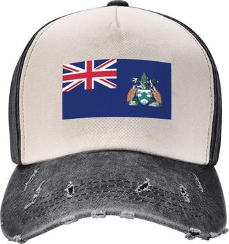 Generic Baseball Cap Flag of Ascension Island Sun Visor Hat Casual Outdoor Hats Summer Trucker Hats, for Fishing, Hunting, Cycling, 55-59cm