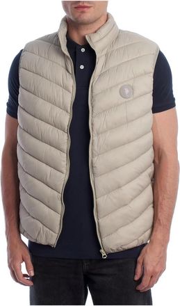 U.S.Polo Association Gewatteerd Vest voor Mannen - Heren - Bodywarmers - Beige - XL - Jassen