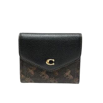 Coach Pre-owned Wallets, female, Black, Size: ONE SIZE Pre-owned Wyn Small Wallet Leather Wallet