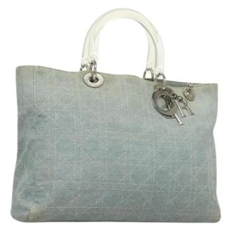 Dior Pre-owned Handbags, female, Blue, Size: ONE SIZE Pre-owned Vintage Lady Handbag