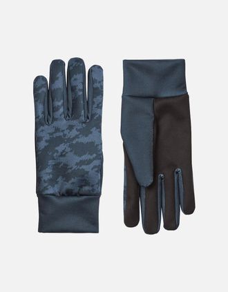 Sealskinz Mens Sealskinz Unisex Ryston Water Repellent Print Nano Fleece Gloves - Navy - Size: XL