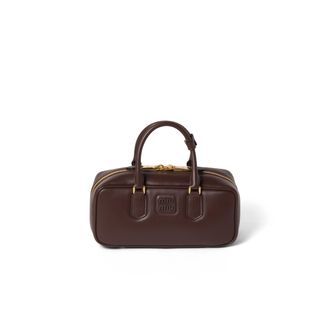 Miu Miu Arcadie Leather Bag, Woman, Briarwood