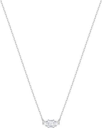 Swarovski Ketting Vrouwen Attract Trilogy Wit/Zilver 5392924 - Dames - Kettingen - Grijs - ONE Size - Accessoires