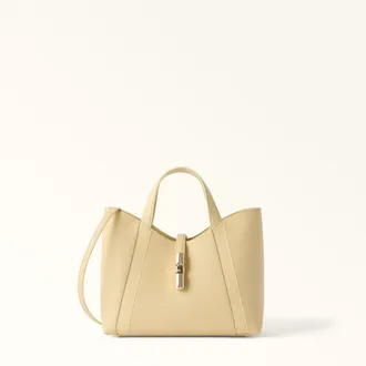 Furla Goccia Borsa Shopping S Morning Giallo Pelle Di Vitello Notte + Pelle Di Vitello Sidney Donna