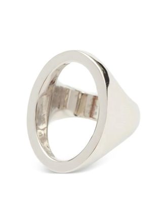 Maison Margiela Minimal logo 4mm ring - Silver