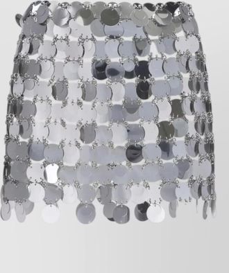 Paco Rabanne midi high-rise skirt
