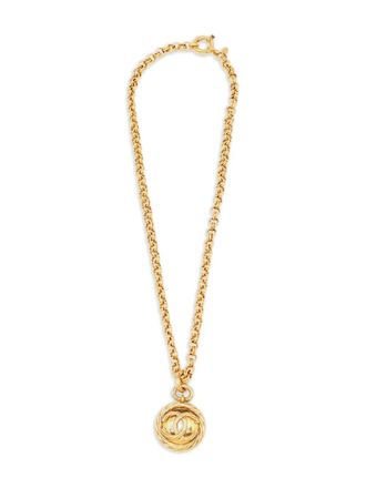 Chanel Halsketting met CC-hanger - Goud
