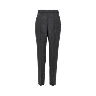Jil Sander Pinstriped wool tailored pants Woman 40
