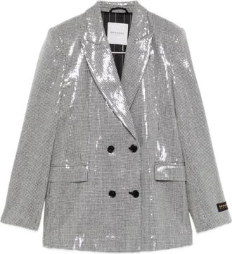 Ermanno Scervino Ermanno Firenze Jassen Zilver - Dames - Blazers - Grijs - S - Leer - Jassen