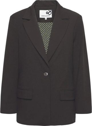 &Co Woman Glennis Blazer - Dames - Jassen - Grijs - Maat: 2XL Poliester