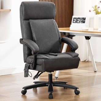 OEM Silla De Oficina Ergon&oacute;mica Con Funci&oacute;n De Masaje Y Coj&iacute;n, Plegable, Regulable En Altura, Silla Ejecutiva Para Oficina Y Hogar (negra)