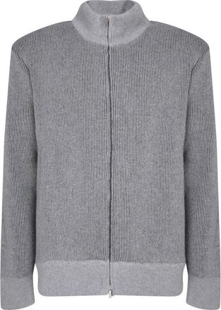 Lardini Ivlmml 374 Iv 63011 Cardigan - Heren - Vesten - Grijs - S - Wol - Truien & Vesten