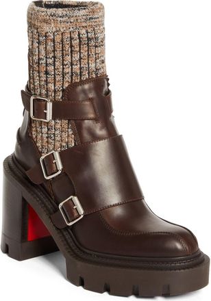 Christian Louboutin Cortinetta Chelsea Boot in Version Cafe at Nordstrom, Size 10.5Us