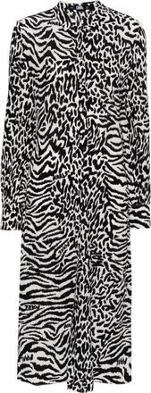 Karl Lagerfeld KARL animal-print shirt dress - women - Viscose - 38 - Black