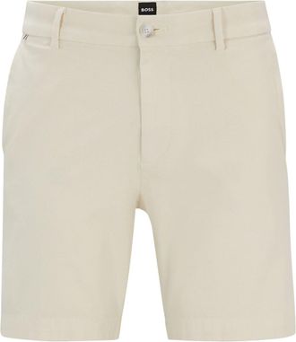 BOSS cotton chino shorts - men - Cotton/Elastane - 54 - Neutrals