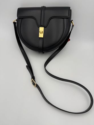 Celine CELINE Sac 16 Besace Black Large Womens Bag (Pre-Owned)